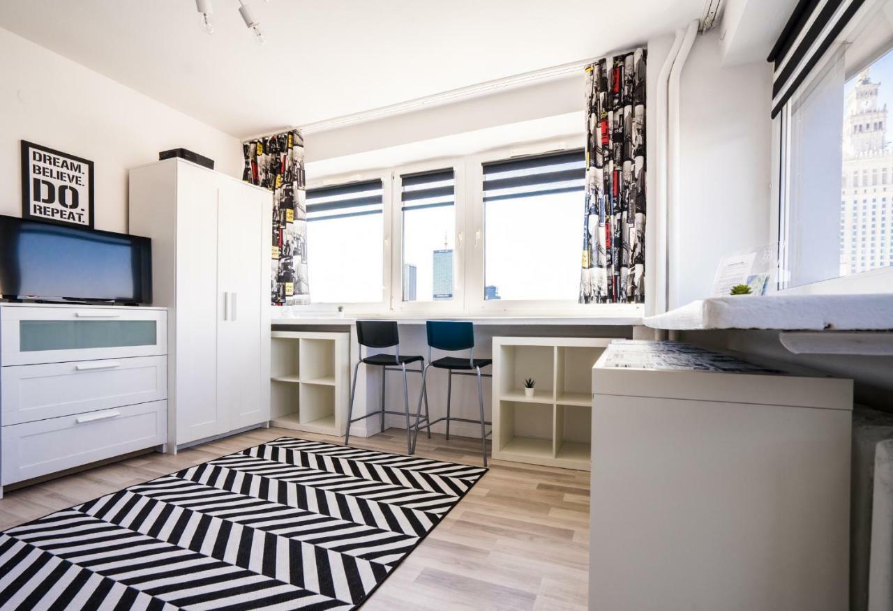Elegant Apartment Panoramic Warschau Exterior foto