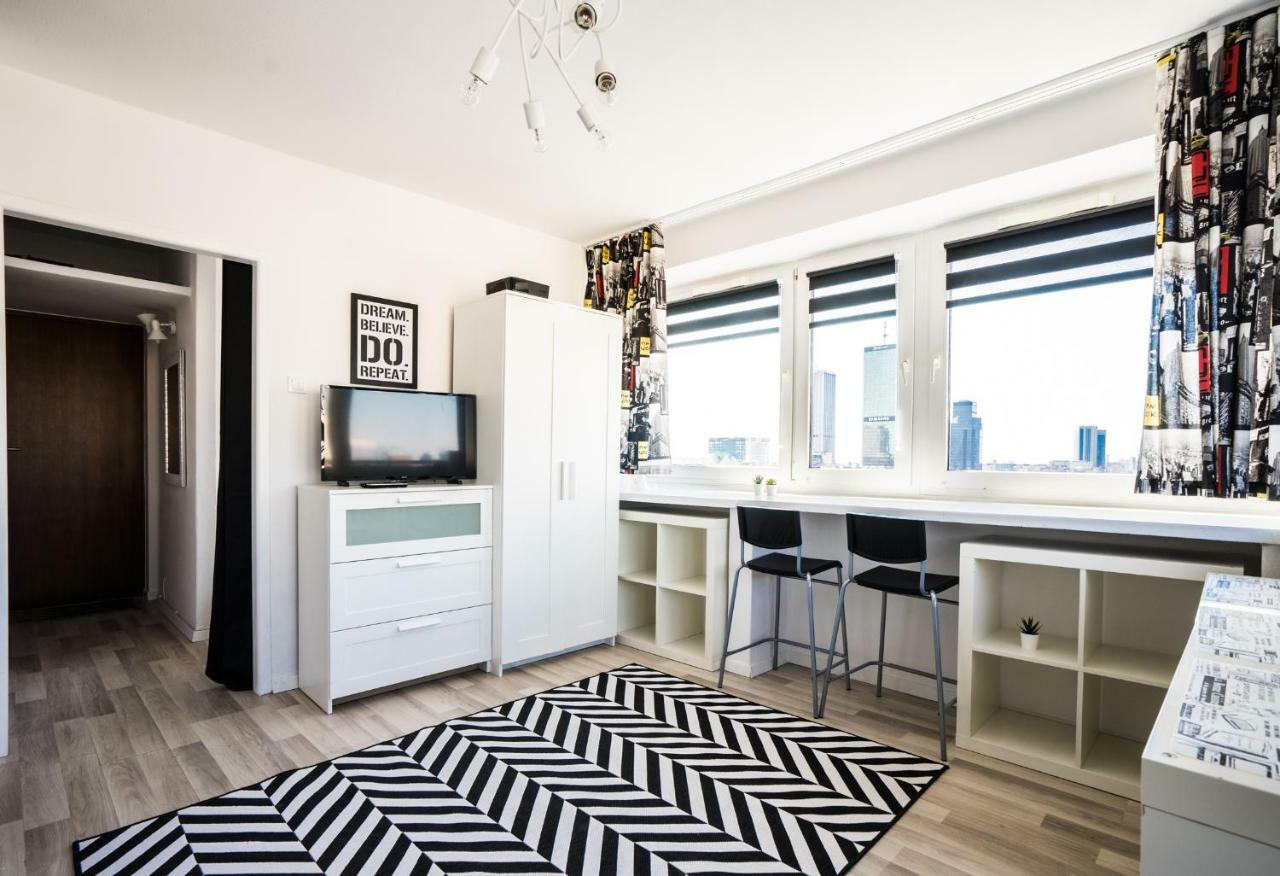Elegant Apartment Panoramic Warschau Exterior foto